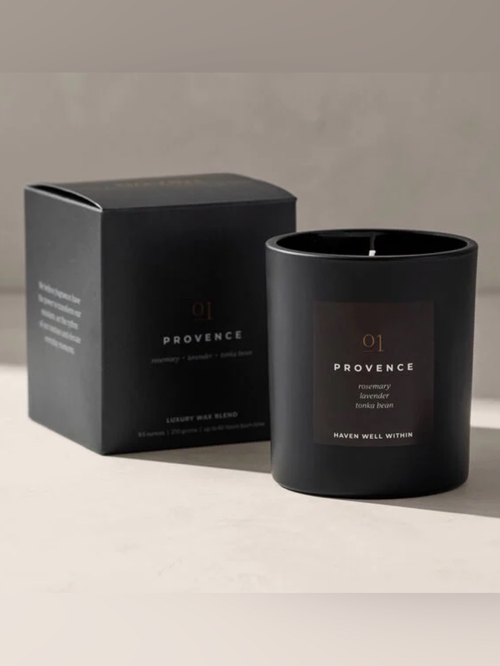 Talbots Black Provence Scented Candle